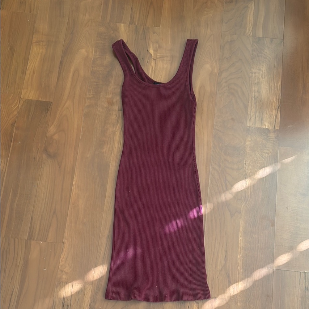 Ambiance Rich Burgundy Midi Dress